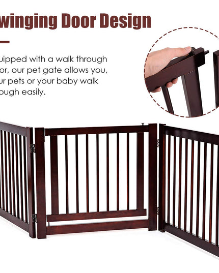 24 inch Configurable Dog Gate with Door