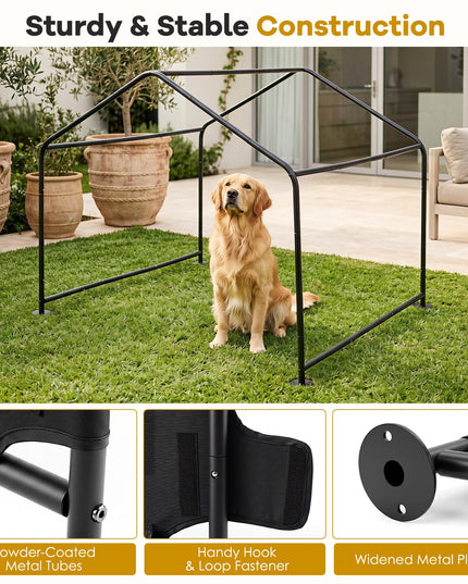 Giantex Outdoor Dog Shade Shelter with Waterproof Canopy