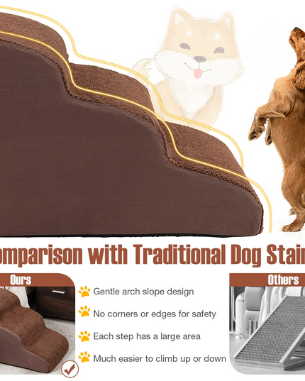 Giantex Dog Ramp Stairs for Bed