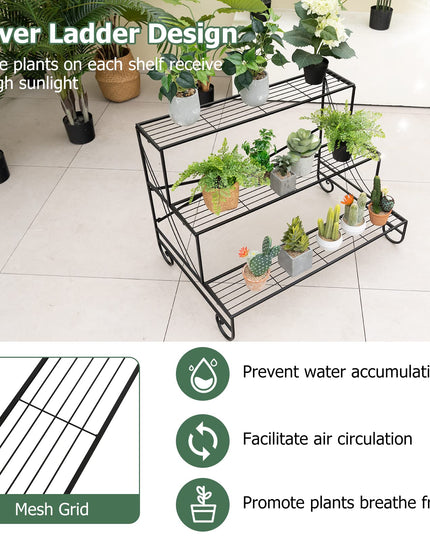 Giantex 3 Tier Metal Plant Stand