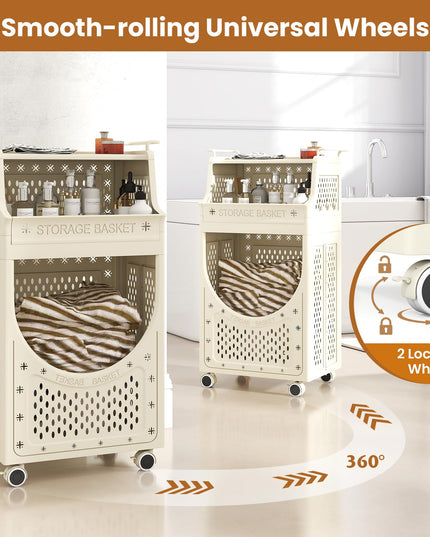 Giantex 3 Tier Rolling Laundry Cart with wheels