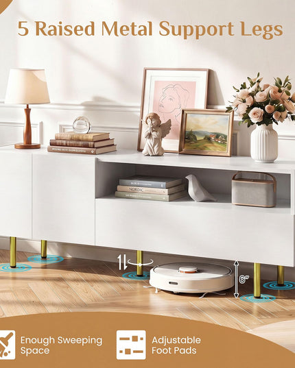 Giantex Wooden TV Stand for TVs up to 70" with Storage Cabinet