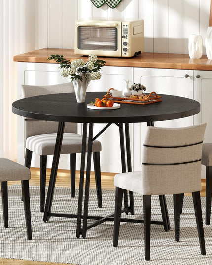Giantex Table à Manger Ronde 47" pour 4 à 6 Personnes