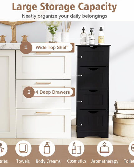 Giantex 32.5” Bathroom Storage Cabinet for Entryway Living Room