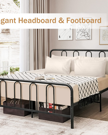 Giantex Full Size Metal Bed Frame, Modern Bed Frame