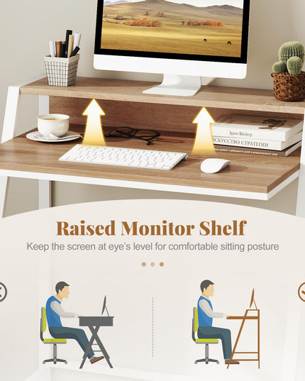 Giantex Small Computer Desk 31.5" Compact Home Office Desk