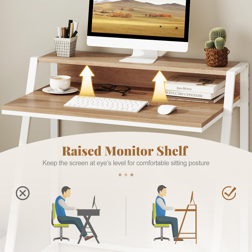 Giantex Small Computer Desk 31.5" Compact Home Office Desk