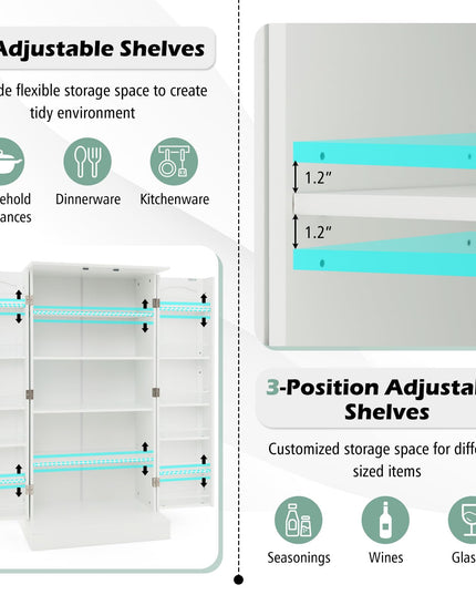 Giantex 47.5” Kitchen Storage Cabinet
