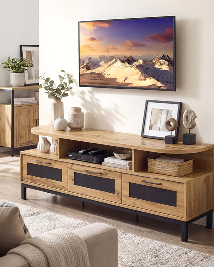 Meuble TV Giantex pour téléviseurs jusqu'à 75 pouces Meuble de divertissement