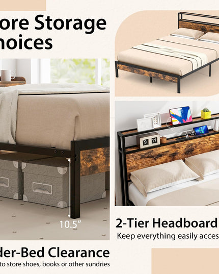 Giantex Full Size Bed Frame