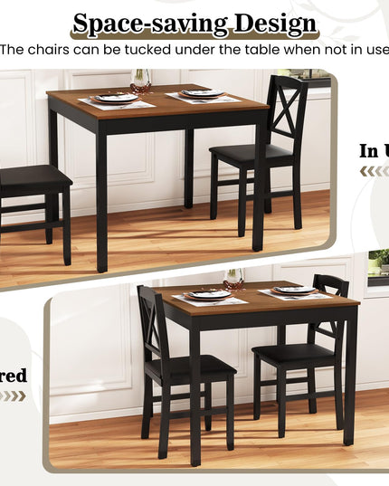 Giantex 3-Piece Dining Table Set for 2