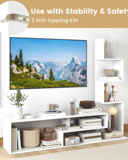 Giantex Book Shelf TV Stand for 50 Inch TV