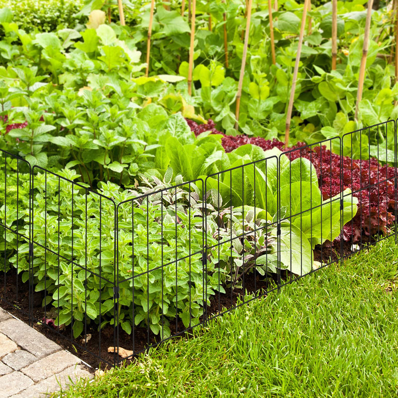 GIANTEX 24"H Decorative Metal Garden Fence