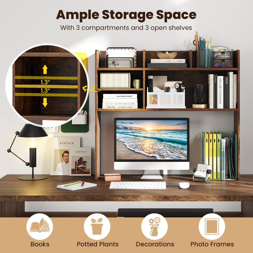 Giantex Desktop Bookshelf for Home Office