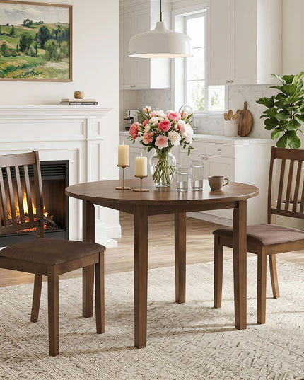 Giantex Wood Slat-Back Design Kitchen Chairs (2/4)