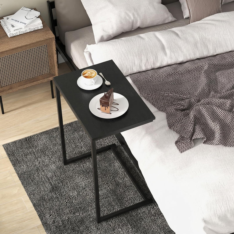 Giantex 26.5"  C Shaped End Table for Living Room