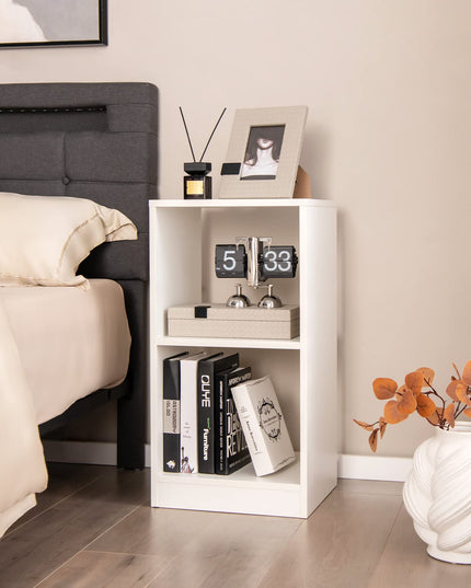 Giantex 2-Pcs 2-Tier White Bookshelf