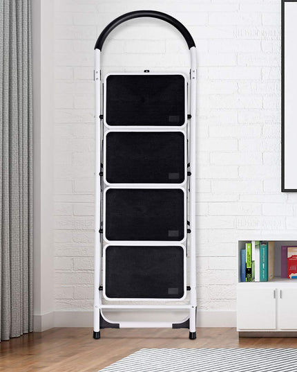 Giantex 4 Step Ladder Folding Step Stool with Anti-Slip Pedal Platform Metal Frame