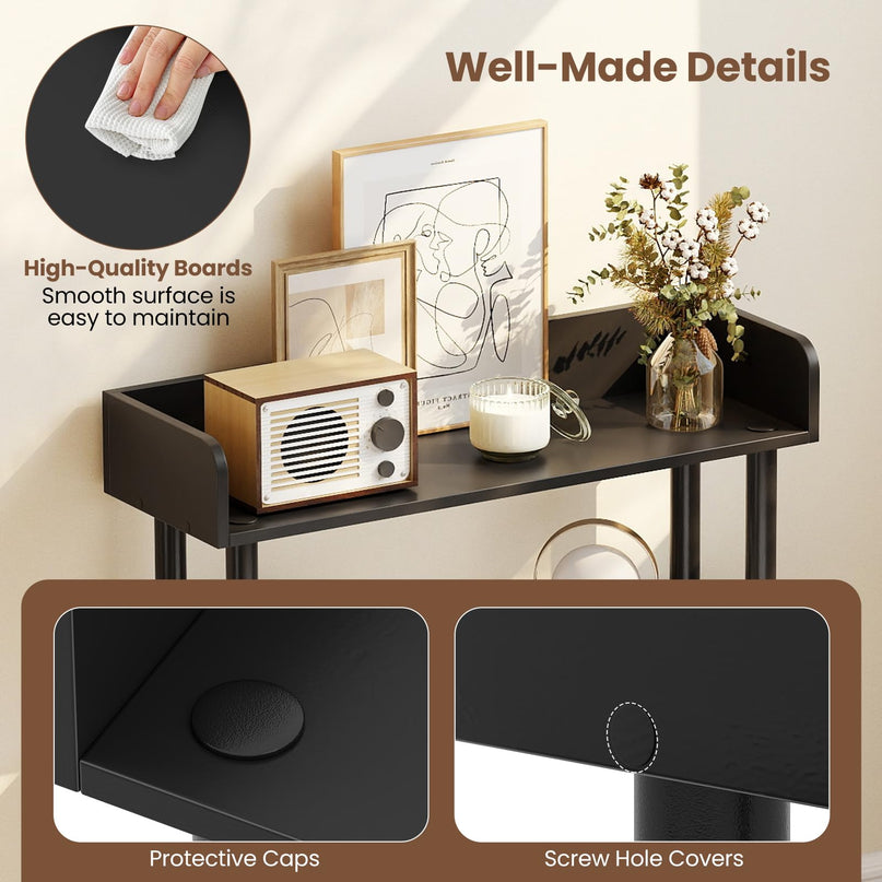 Giantex 3-Tier Bookshelf | Standing Display Rack Shelving Unit for Living Room Bedroom Study