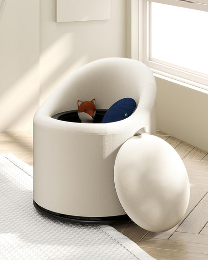 Giantex Swivel Accent Chair with Storage for Bedroom