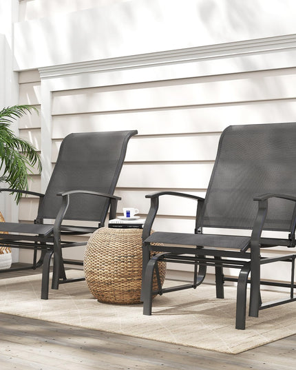 Giantex 2/4 Pack Outdoor Glider Rocking Chairs for Porch