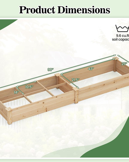Giantex Wooden Raised Garden Bed