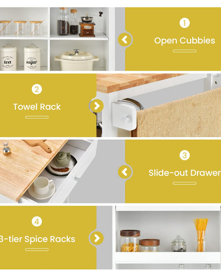 Mobile Kitchen Island Cart - Giantex