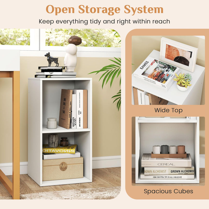 Giantex 2/3-Cube Modern Bookcase, Vertical or Horizontal