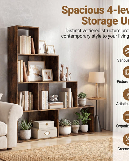 Giantex 6 Cube Geometric Bookshelf for Living Room
