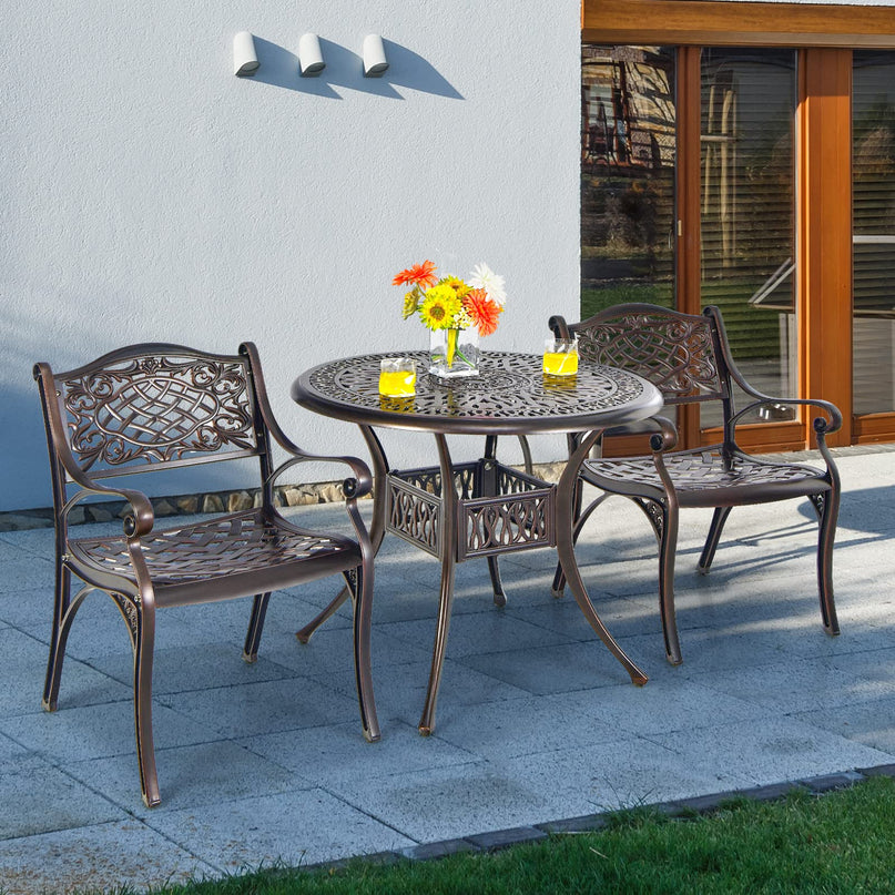 Giantex Patio Chairs, Outdoor Armchairs for Garden Deck Backyard Poolside