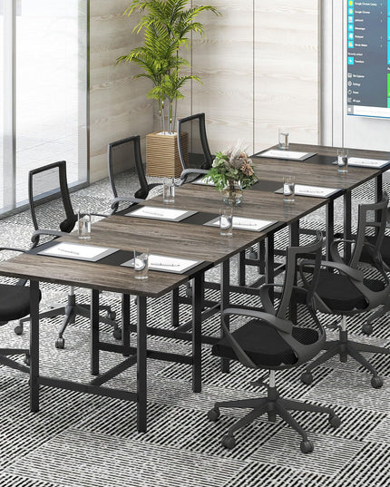 Giantex 39.5" Square Conference Table, Meeting Table for 4 People (1/2/4)