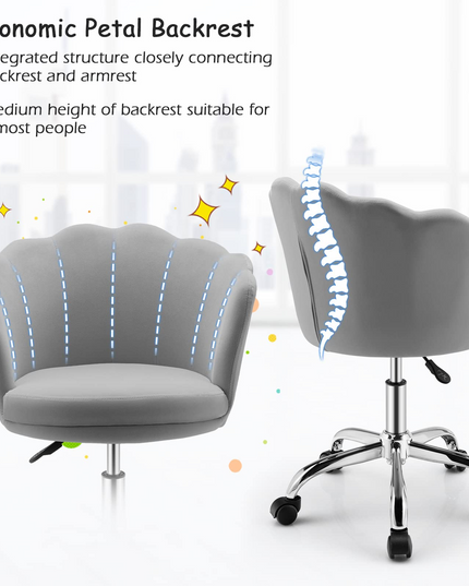 Giantex Kids Desk Chair, Comfy Home Office Task Chair with Wheels