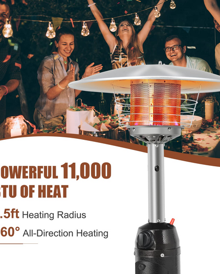 Giantex Portable Patio Tabletop Heater, 11,000 BTU Outdoor Propane Gas Table Top Heater