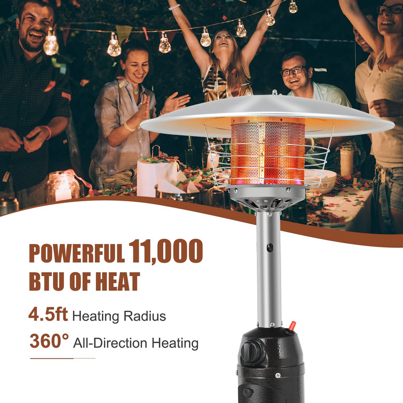 Giantex Portable Patio Tabletop Heater, 11,000 BTU Outdoor Propane Gas Table Top Heater