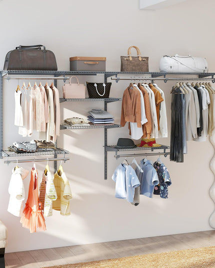 Giantex Système de rangement mural pour dressing Kit personnalisable