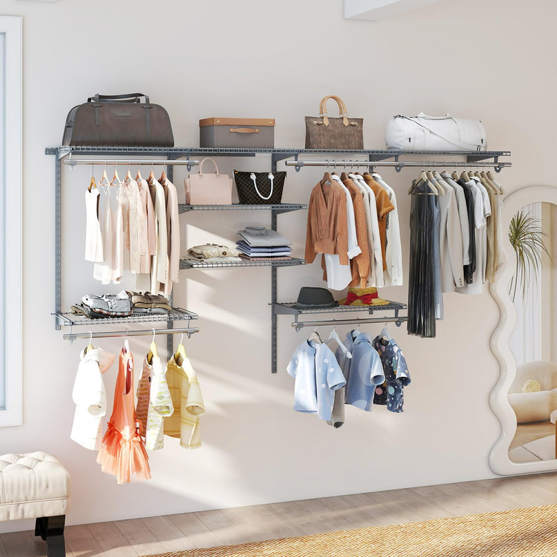 Giantex Closet Organizer System Wall-mounted Custom Closet Kit