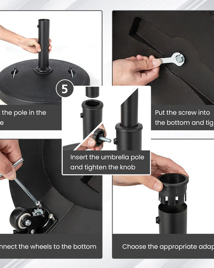 Giantex Umbrella Base with Wheels