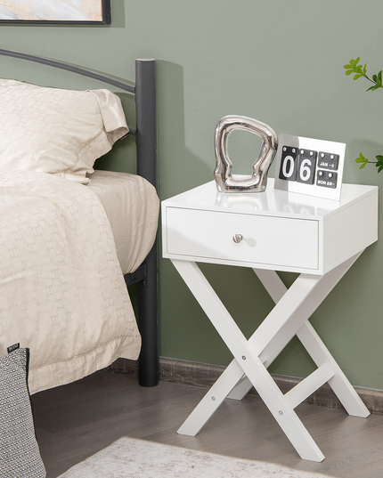 X-Shaped End Table, Modern Sofa Side Table