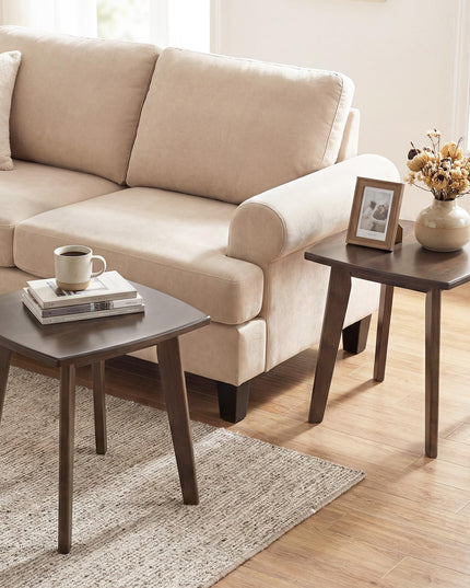 Giantex Canapé Compact Table d'Appoint de Chevet avec Cadre Robuste en Bois d'Hévéa