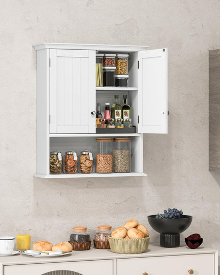Giantex Wall Mounted Medicine Cabinets - Above Toilet Bathroom Cabinet with Adjustable Shelf