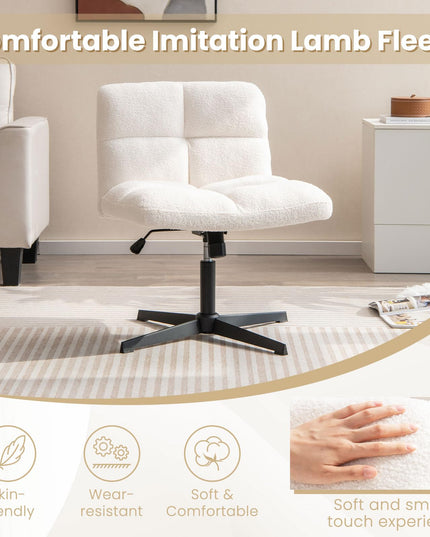 Cross Legged Office Chair - Giantex