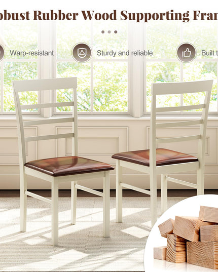 Giantex Wooden Dining Chairs Set for Dining Room Living Room