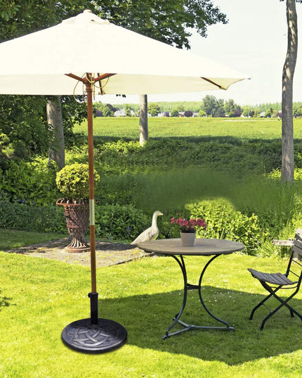 Giantex 22" 43lbs Patio Market Umbrella Base, Classic Round