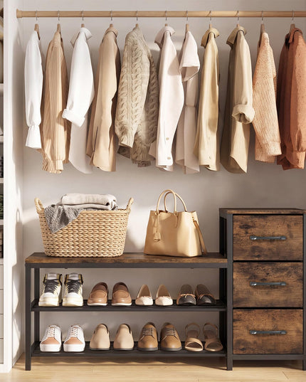 Giantex 3-Tier Shoe Storage Bench for Entryway
