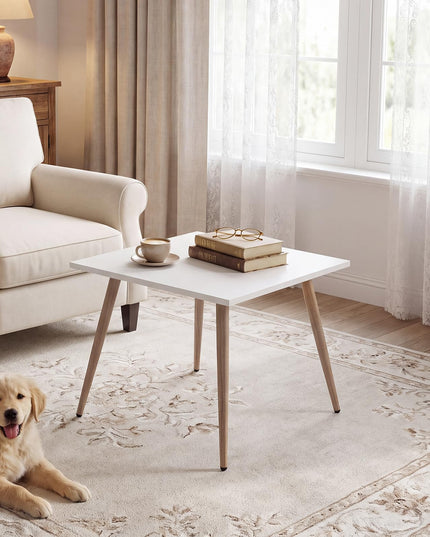 GIANTEX Nesting Coffee Table Set of 2 | Small Coffee Table & Sofa Side Tables with Metal Legs