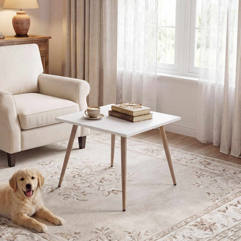GIANTEX Nesting Coffee Table Set of 2 | Small Coffee Table & Sofa Side Tables with Metal Legs