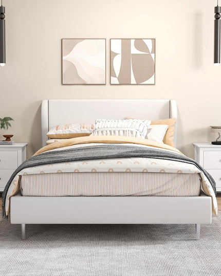 Giantex White and Black Nightstand
