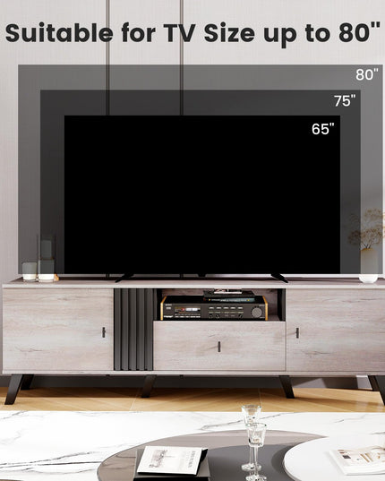 Giantex Modern TV Stand for 65-80 Inch TV