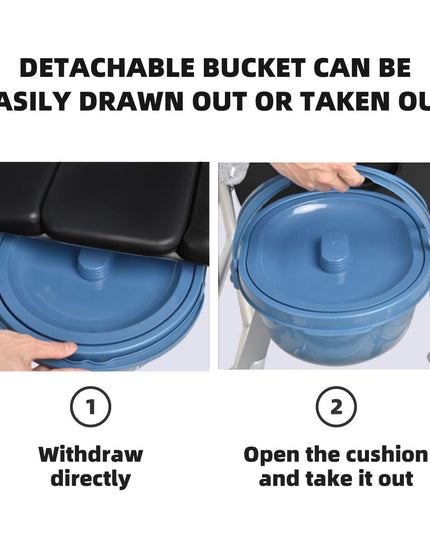 Giantex 3 in 1 Lightweight Shower Commode Wheelchair