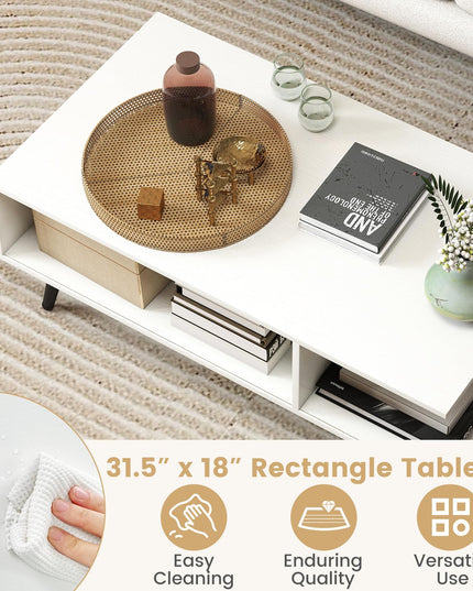 Giantex Coffee Table with Storage for Living Room